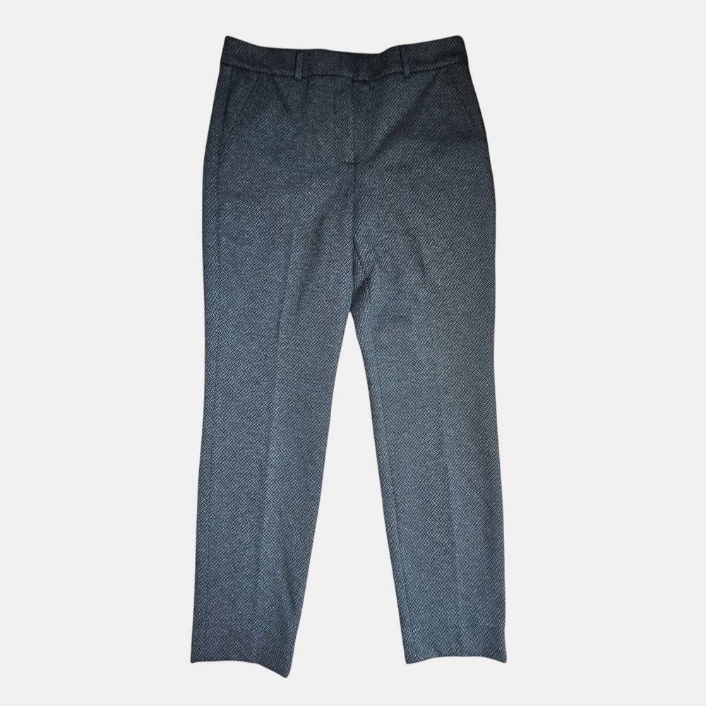 White House Black Market Gray Textured Ankle Pants